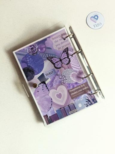 کلاسور شفاف طرح ژورنالی - کد 1