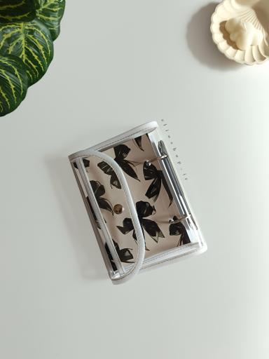 کلاسور شفاف پوشه ای سفید